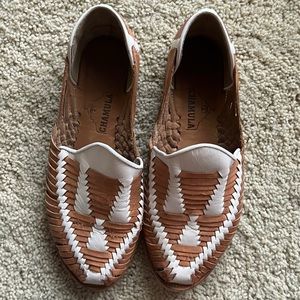 Huarache sandals, unmarked size, but fit like a women’s size 9